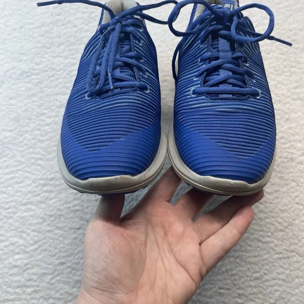 FootJoy Sneakers Mens 8.5 Blue Flex XP Spikeless Golf Shoes 56252 Outdoor Resort